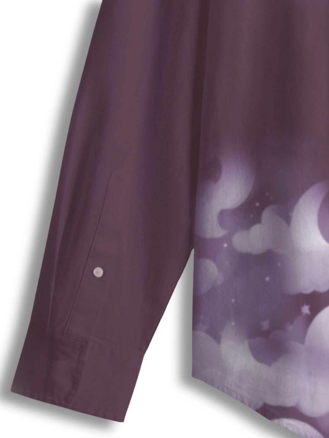 AI Imagined Wine Clouds Men's Collar Shirt